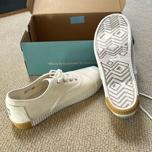 Toms white canvas sneakers